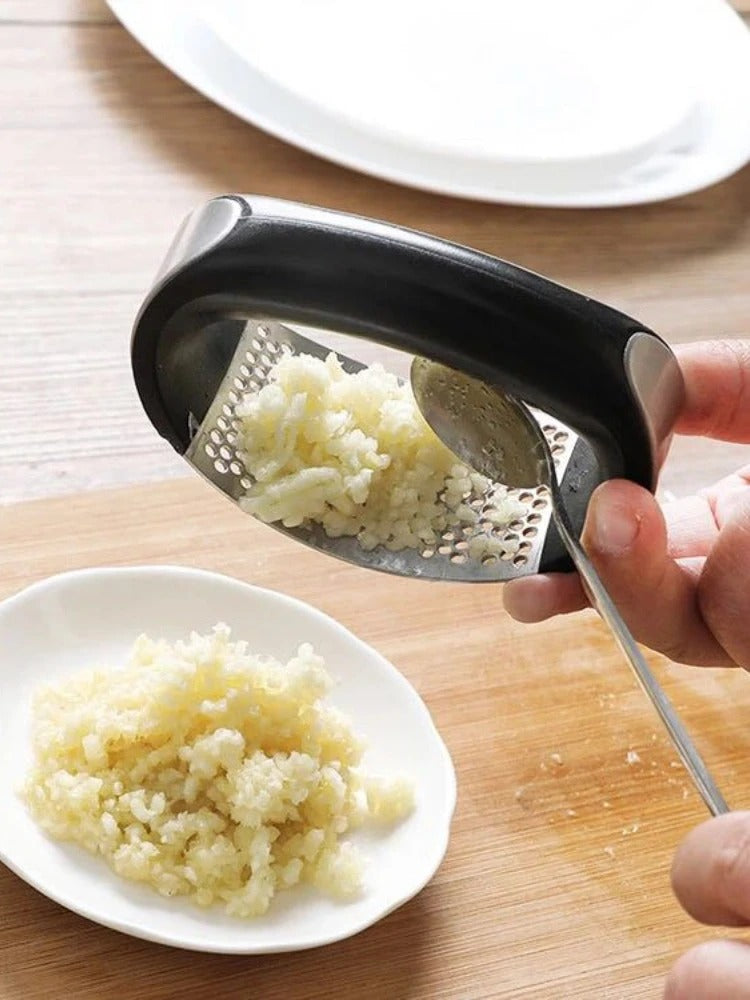 Stainless Steel Garlic Press Manual Mincer Chopper