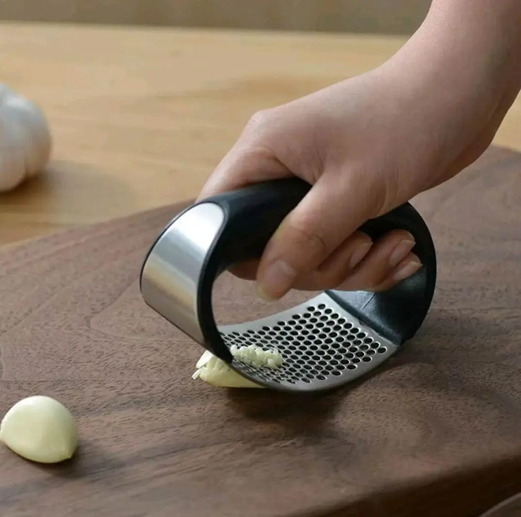 Stainless Steel Garlic Press Manual Mincer Chopper
